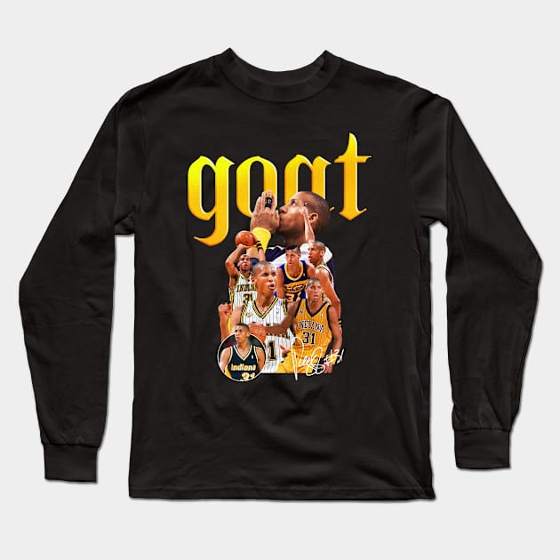 Reggie Miller 'Goat' Signature Shirt Long Sleeve T-Shirt by AKRiley